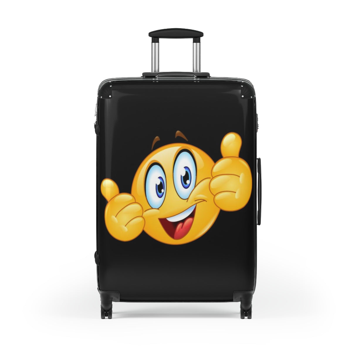 Happy Emoji Suitcases Rolling Bag