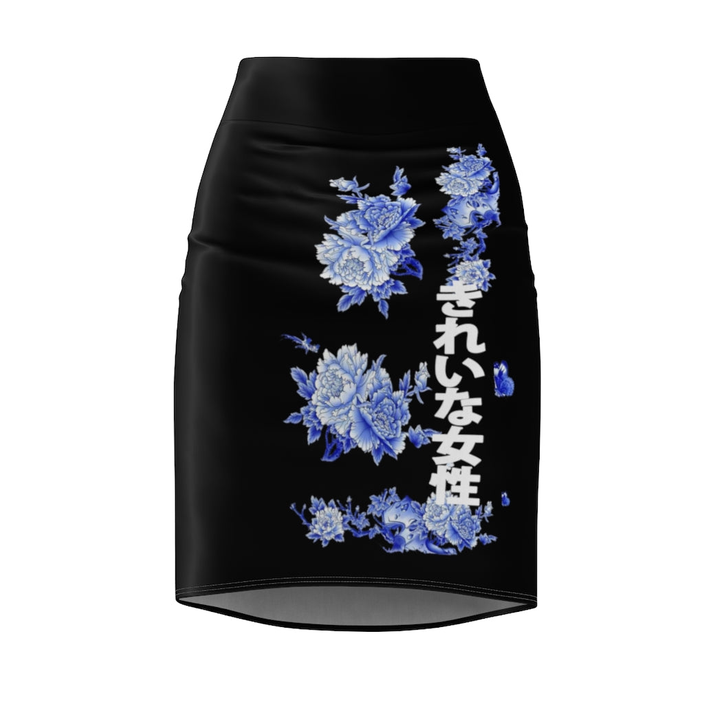 Women's Pencil Skirt Asian Style Bodycon Skirt