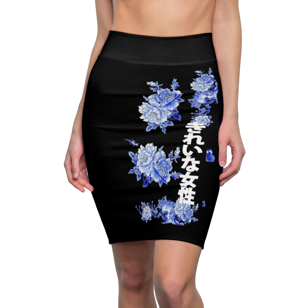 Women's Pencil Skirt Asian Style Bodycon Skirt