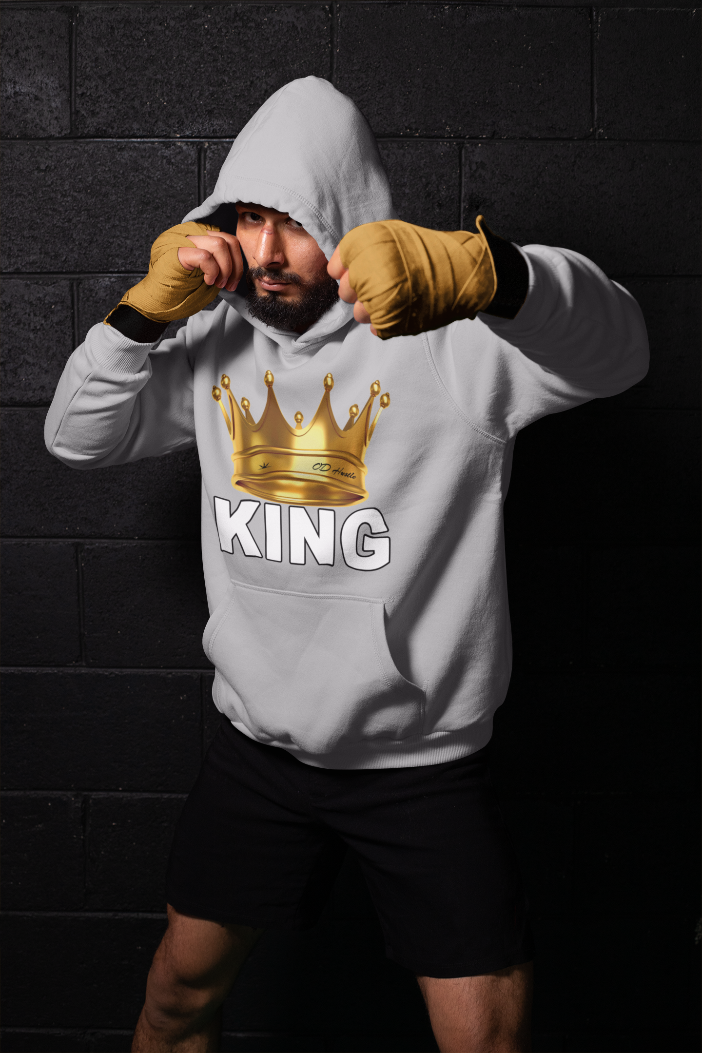 OD Hustle "KING" Hoodie Hooded Sweatshirt