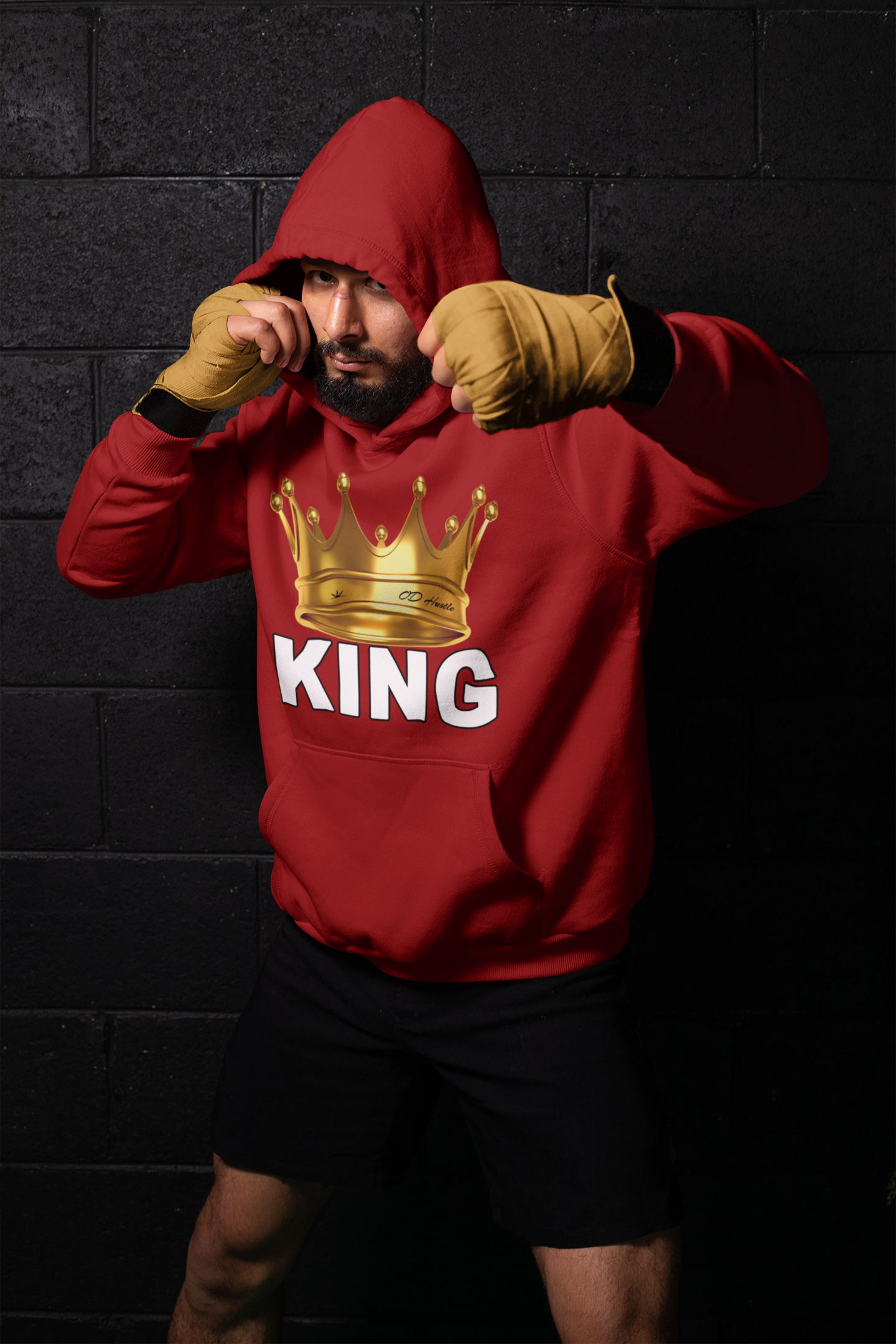 OD Hustle "KING" Hoodie Hooded Sweatshirt