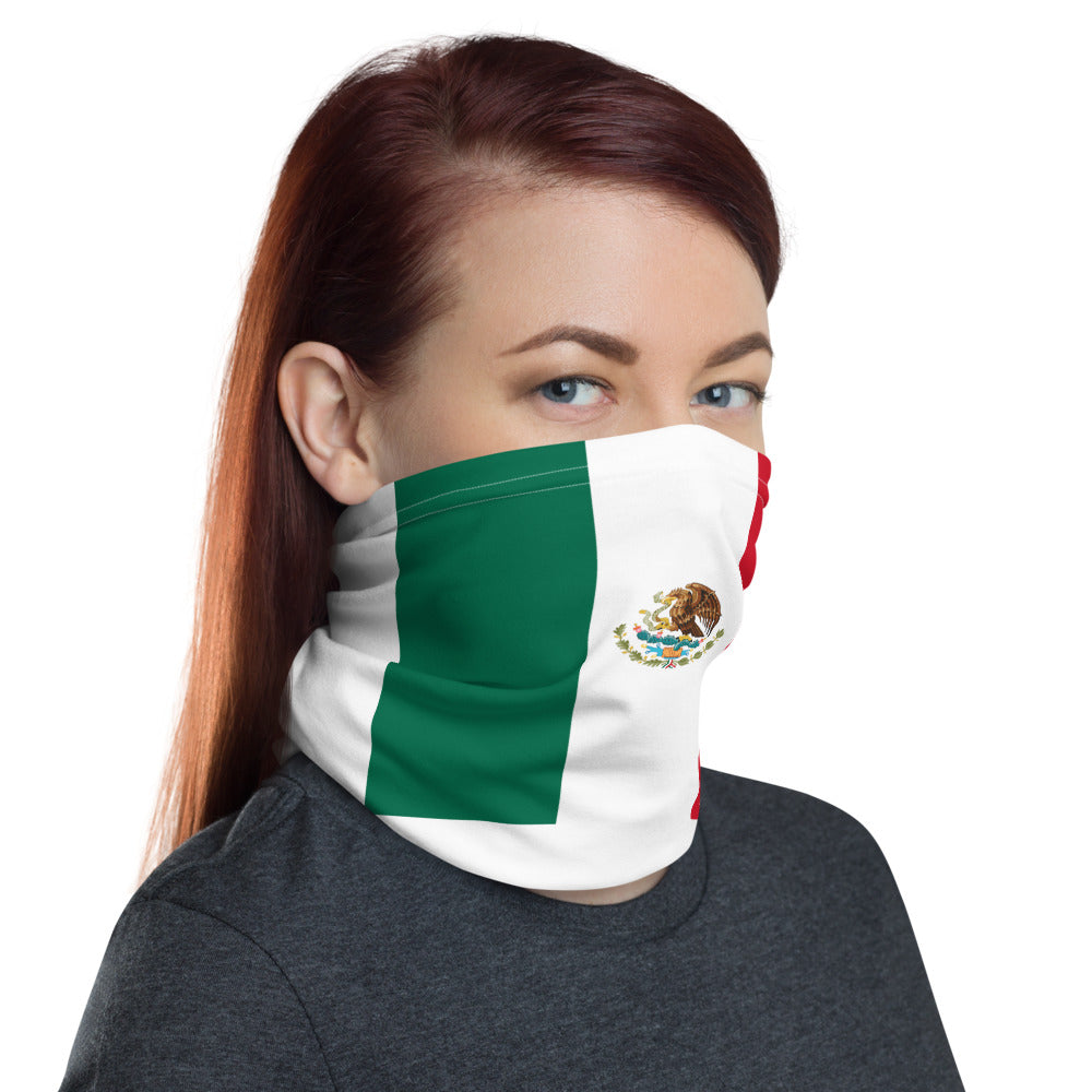Mexico Mexican Flag Face Mask Neck Gaiter Bandana