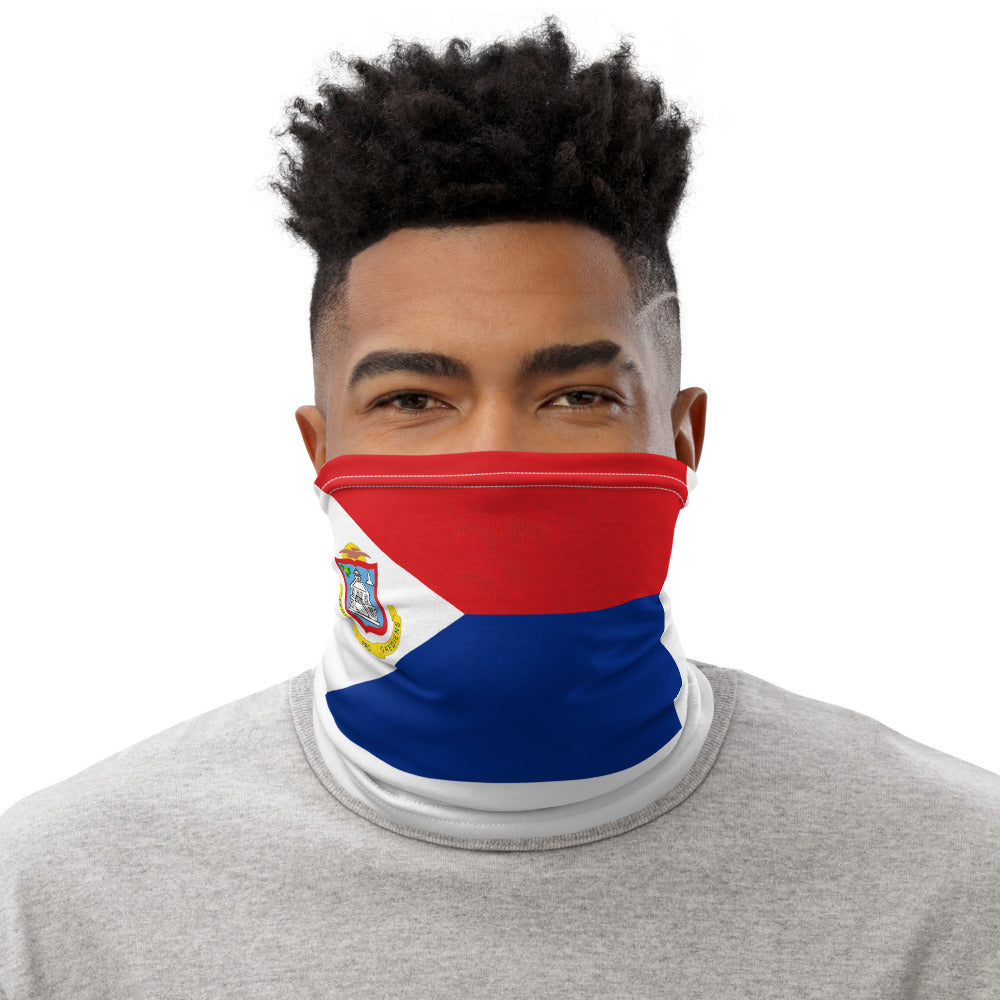 Sint Maarten Flag Face Mask Neck Gaiter