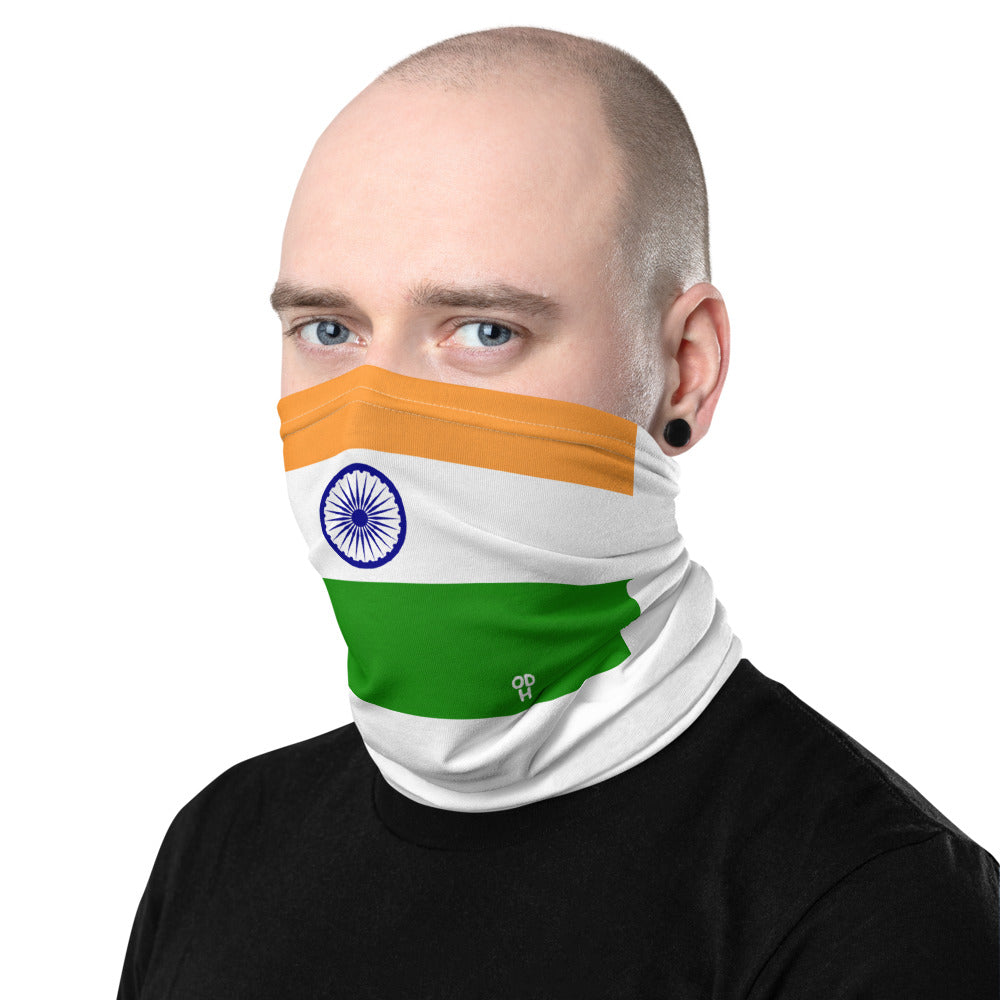 India Indian Flag Face Mask Neck Gaiter Bandana