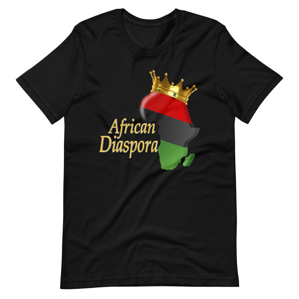 African Diaspora Pan African Flag Crown T Shirt