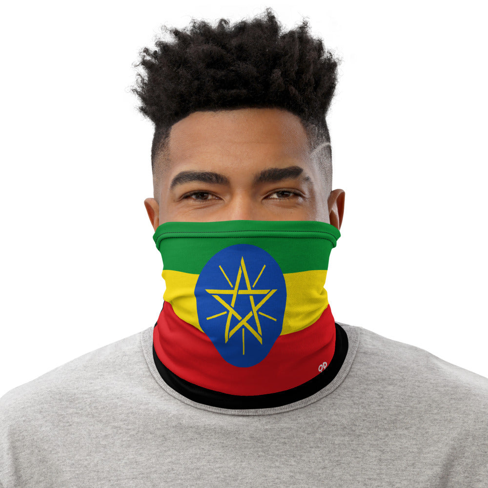 Ethiopia Ethiopian Flag Face Mask Neck Gaiter Bandana