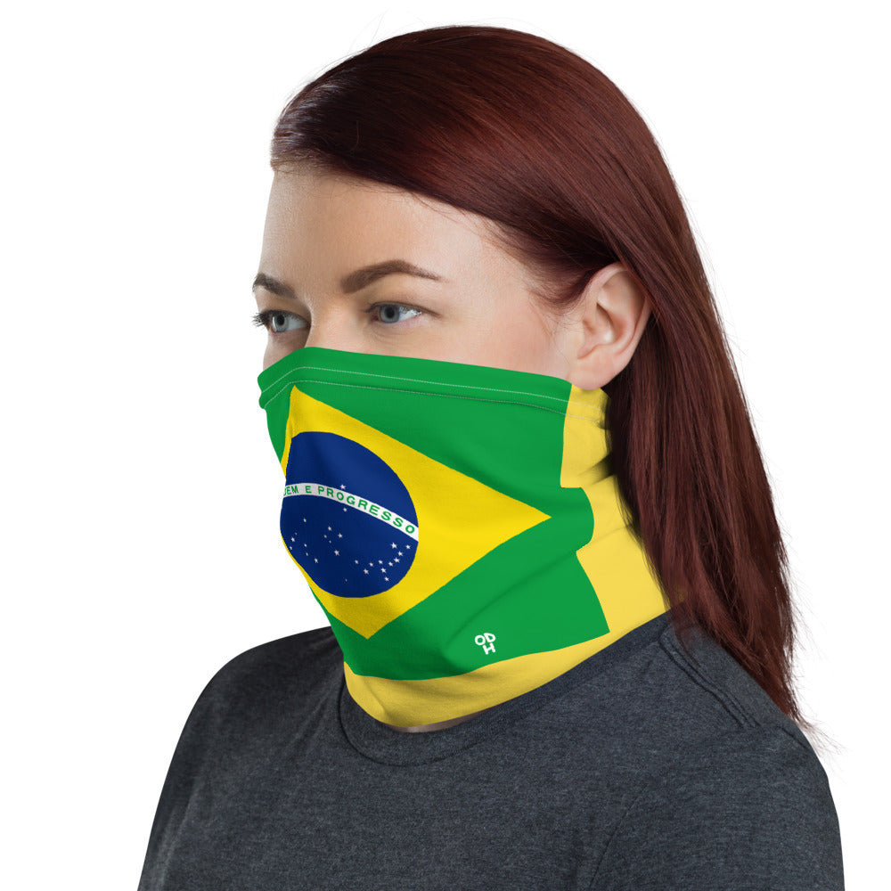 Brazil Brazilian Flag Face Mask Neck Gaiter Bandana