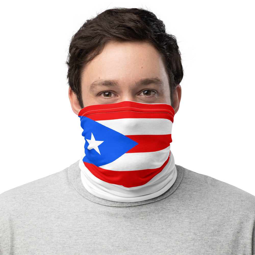 Puerto Rico Flag Face Mask Neck Gaiter Boriqua Bandana