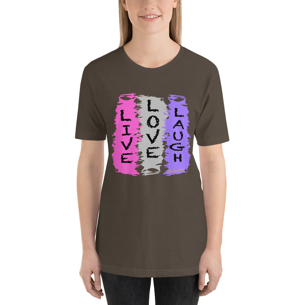 OD Hustle "Live Love Laugh" Short-Sleeve T-Shirt