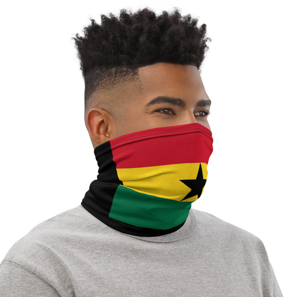 Ghana Ghanaian Flag Face Mask Neck Gaiter Bandana
