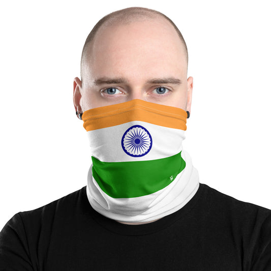 India Indian Flag Face Mask Neck Gaiter Bandana