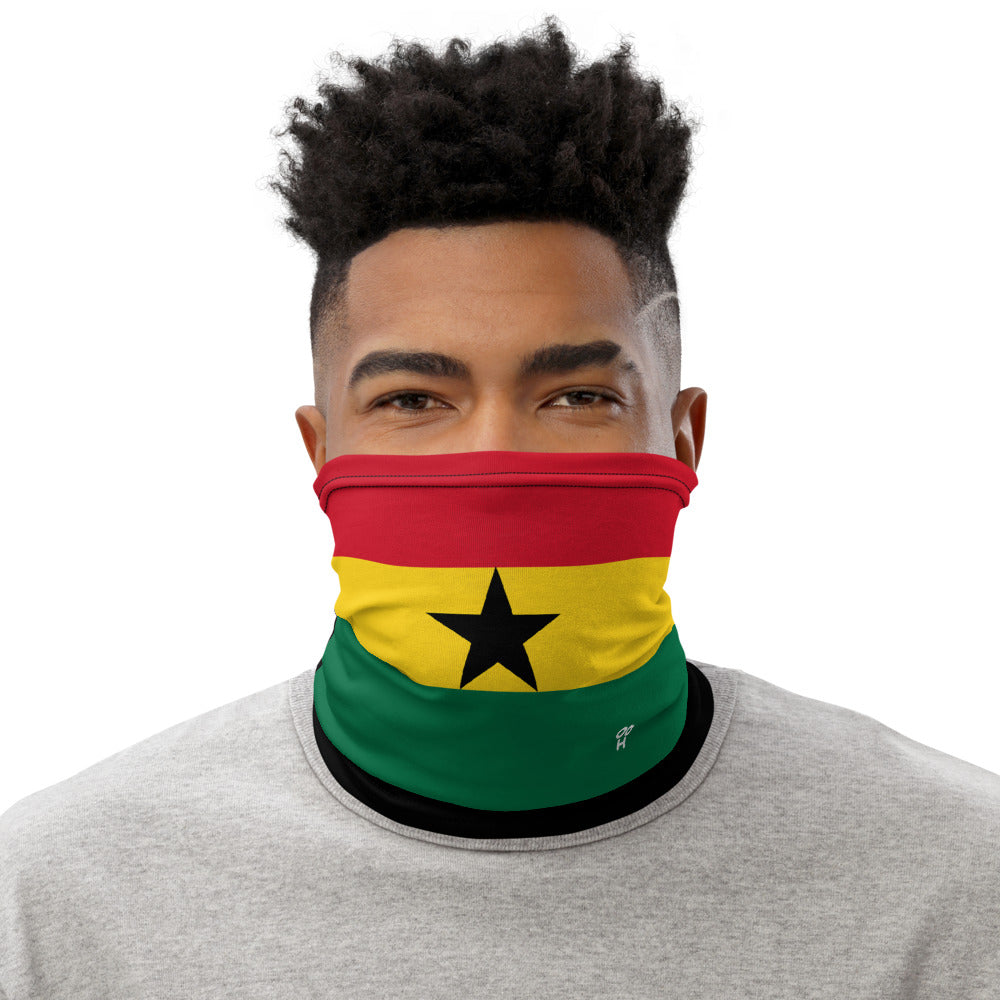 Ghana Ghanaian Flag Face Mask Neck Gaiter Bandana