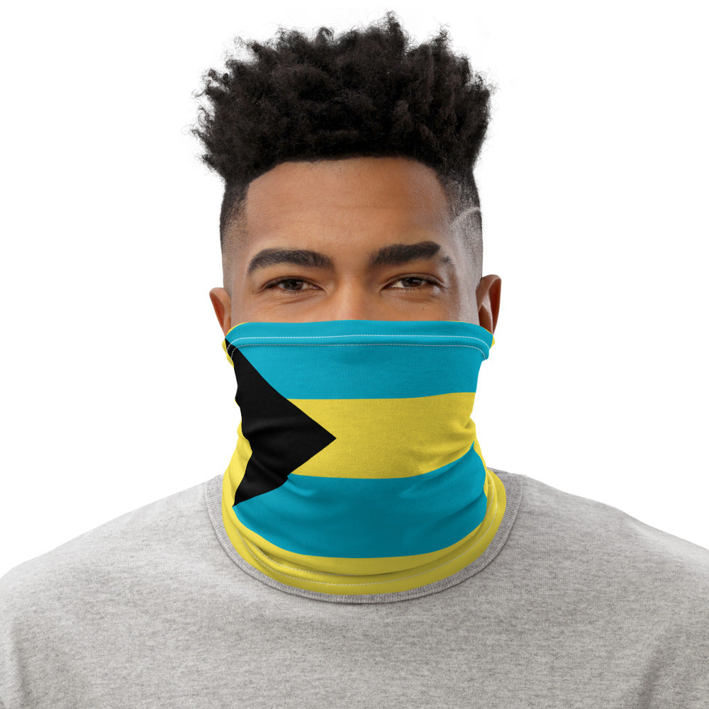 Bahamas Bahamian Flag Face Mask Neck Gaiter