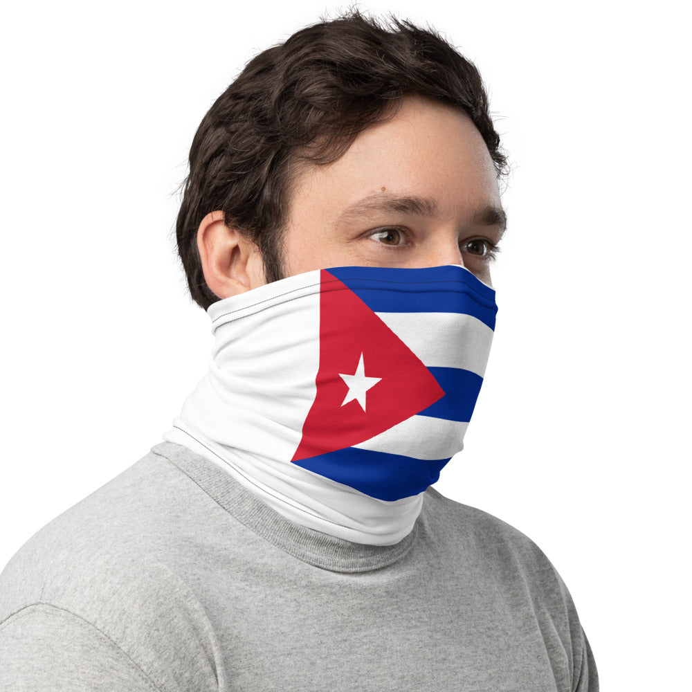 Cuba Cuban Flag Face Mask Neck Gaiter Bandana