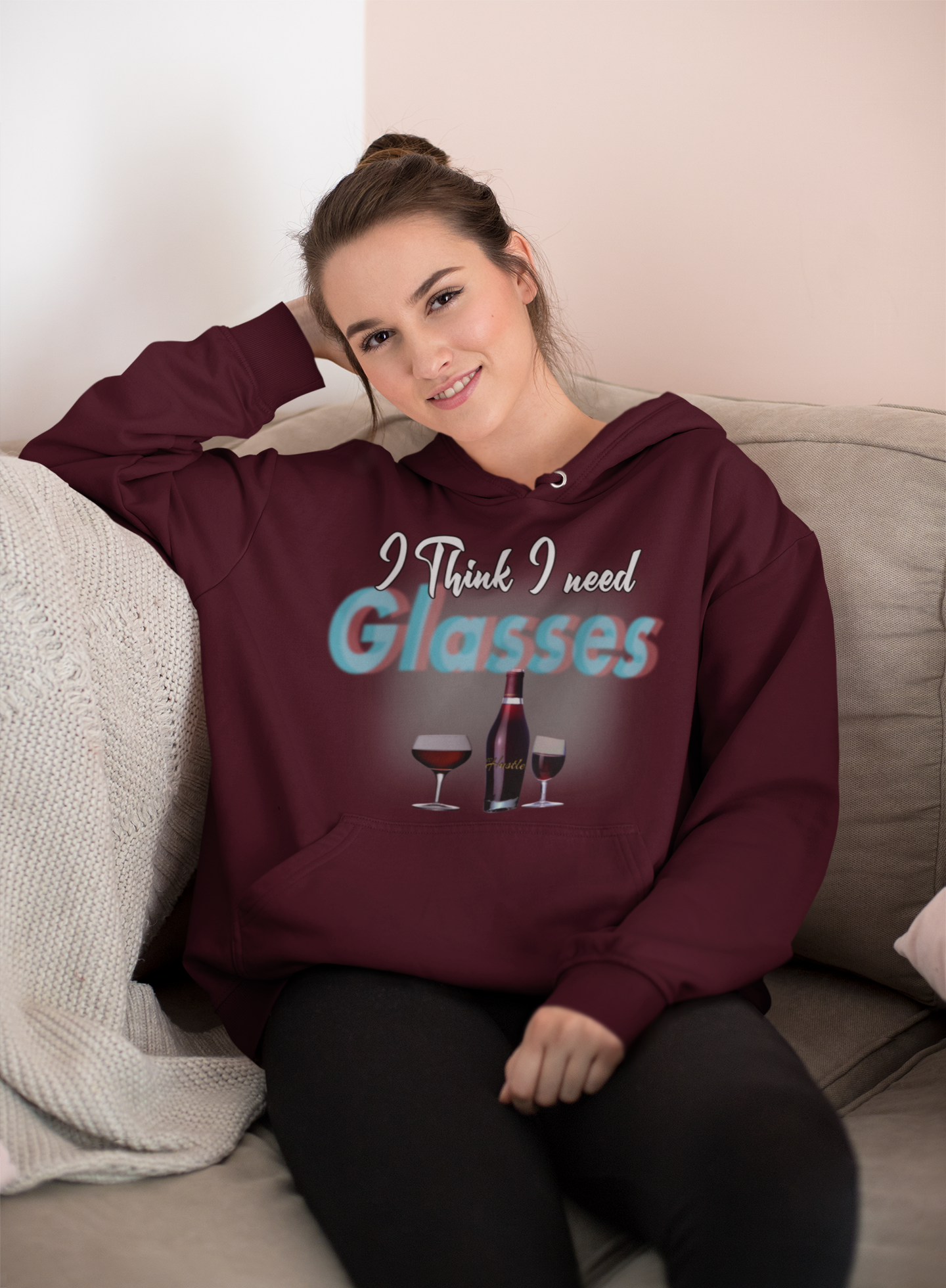 "I Think I Need Glasses" Hoodie Hooded Sweatshirt