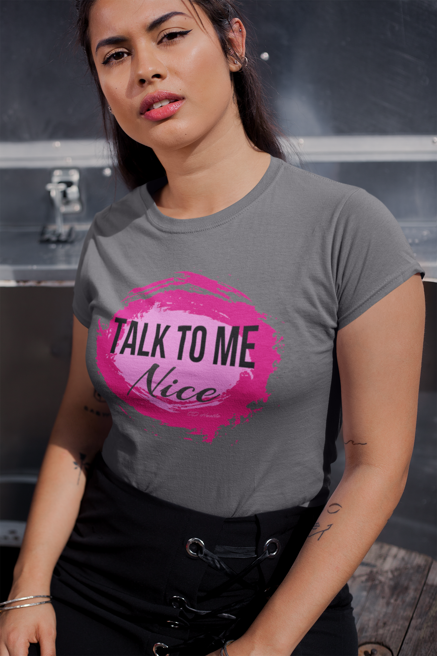 OD Hustle "Talk To Me Nice" Short Sleeve T shirt