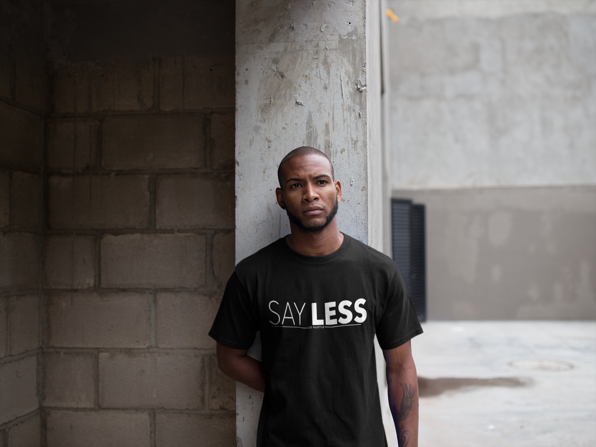OD Hustle "Say Less" graphic tee
