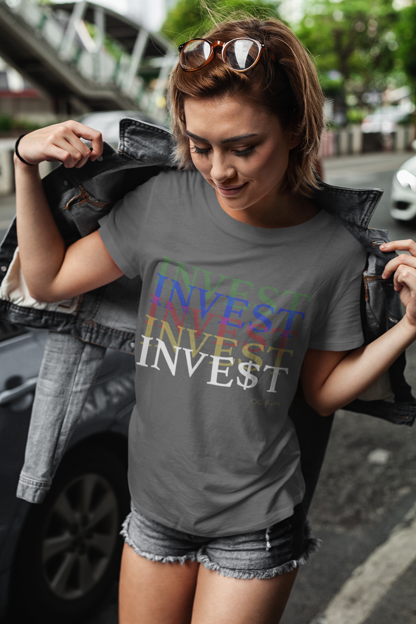 OD Hustle "INVEST" Short-Sleeve T-Shirt by OD Hustle